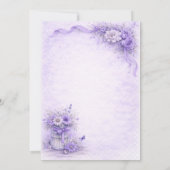 Invitation Elegant Lavender Flowers Birthday Party | (Dos)