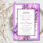 Invitation Élégant Lilac et Mariage islamique violet clair