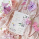 Invitation Elegant Lilac Floral Brunch & Bubbly Bridal Shower<br><div class="desc">This elegant collection fedelicate purple orchids and watercolor greenery leaves paired and a classy calligraphy font. To change details, click "Personalize". Tous les éléments ajustables. To move the text and image or change the size, font or color, click "Click to customize further". View the collection link on this page to...</div>