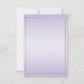 Invitation Elégant Lilac Jewel Bow & Stiletto Anniversaire (Dos)