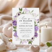 Invitation Élégant Lilac Love est dans Bloom Shower Invitatio