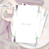 Invitation Élégant Lilac Purple, Mariage Monogramme Rose