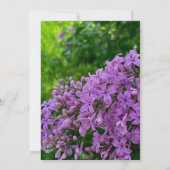 Invitation Élégant lilas violet lavande Mariage (Dos)