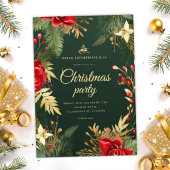 Invitation Élégant logo d'entreprise Fête de Noël d'entrepris