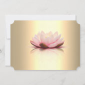 Invitation Élégant Lotus String Or Lights Retraite Party (Dos)