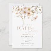 Invitation Elegant Love est dans la Fête des mariées Fleur de (Devant)