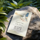 Invitation Élégant Love Heart Dragonfly Mating Wedding shower