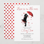 Invitation Elegant Love is in the air  bridal shower  (Devant / Derrière)