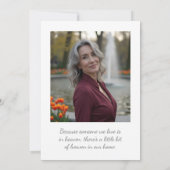 Invitation Elegant Lush Minimalist Floral In Dark Red Funeral (Dos)