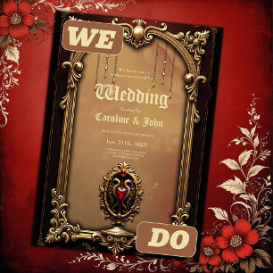 Invitation Élégant luxueux emblème du coeur.