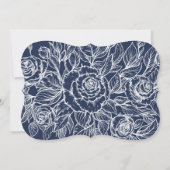 Invitation Élégant M. & Mme Coed Mariée ou Wedding shower I (Dos)