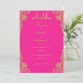 Invitation ÉLÉGANT magenta MARIAGE ISLAMIQUE Invitati (Debout devant)