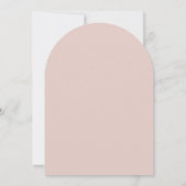 Invitation Élégant Magnolia Blanc Blush Mariage Arc Floral (Dos)