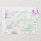 Invitation Élégant Magnolia Floral Engagement Party (Dos)