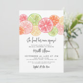 Invitation Elegant Main Squeeze Citrus Bridal Shower (Debout devant)