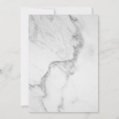 Invitation Élégant Marbre noir Chat Halloween Costume Party (Dos)