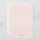 Invitation Elégant Mariage à la menthe et à la pêche du pays (Dos)