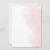 Invitation Élégant Mariage à thème Rose (Dos)