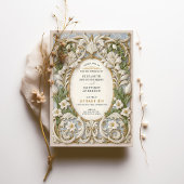 Invitation Elégant Mariage baroque Rococo Ornate