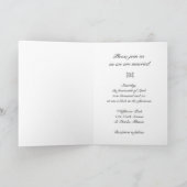 Invitation Élégant Mariage blanc de marguerite (Intérieur)