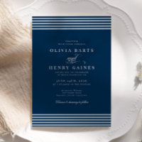 Elégant Mariage Bleu Bleu Bleu Bord De Mer