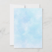 Invitation Élégant Mariage Blue Hydrangea (Dos)