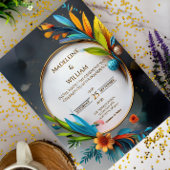 Invitation Elégant Mariage Botanique De Luxe Sophistiqué