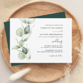 Invitation Élégant Mariage botanique Eucalyptus