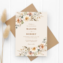 Élégant mariage botanique floral aquarelle