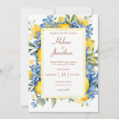 Invitation Élégant Mariage botanique moderne (Devant)