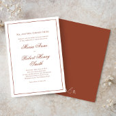 Invitation Élégant Mariage Calligraphie Script Bourgogne