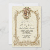 Invitation Élégant Mariage catholique traditionnel et récepti (Devant)