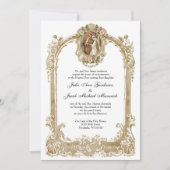 Invitation Élégant Mariage catholique traditionnel et récepti (Devant)