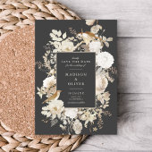 Invitation Elégant Mariage Chic Terme Floral Élégant Enregist