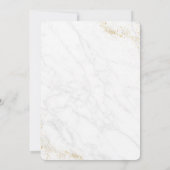 Invitation Elégant Mariage d'aquarelle blanc et vert (Dos)