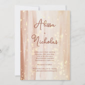 Invitation Élégant Mariage d'aquarelle en terre cuite rustiqu (Devant)