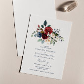 Invitation Elégant Mariage d'aquarelle florale