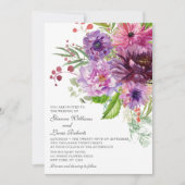 Invitation Elégant Mariage d'aquarelle monochrome (Devant)