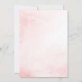 Invitation Élégant Mariage d'aquarelle rose floral Magnolia (Dos)