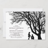 Invitation Élégant Mariage d'arbre chic (Devant)