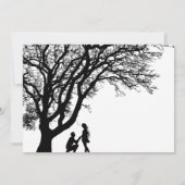 Invitation Élégant Mariage d'arbre chic (Dos)