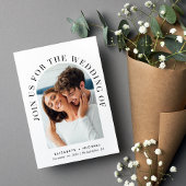 Invitation Élégant Mariage d'arc photo