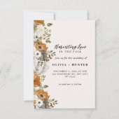 Invitation Élégant Mariage d'automne (Devant)