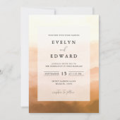 Invitation Elégant Mariage de automne Aquarelle simple Boho (Devant)