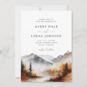 Invitation Élégant Mariage de automne Boho (Devant)