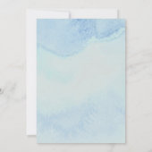 Invitation Elégant Mariage de bateau aquarelle (Dos)