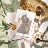 Invitation Élégant Mariage de Bohême Arch Photo