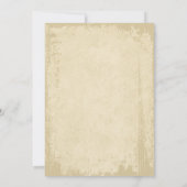 Invitation Élégant Mariage de bord de fond blanc (Dos)