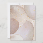 INVITATION ÉLÉGANT MARIAGE DE BULLE ABSTRAIT (Dos)