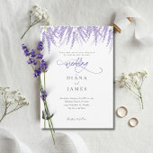 Invitation Élégant Mariage de calligraphie florale